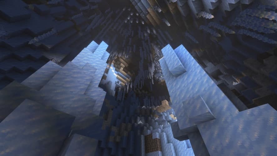 Cavernes de glace Minecraft