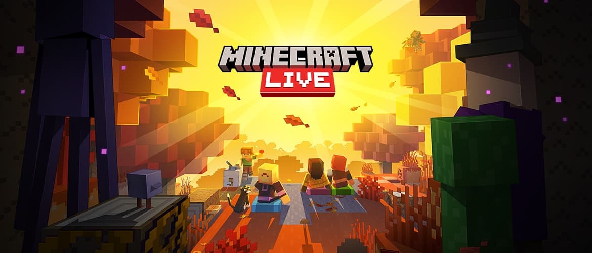 Visuel officiel du Minecraft LIVE de septembre 2026