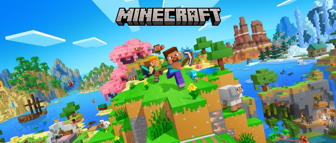 Visuel officiel de Minecraft pour Nintendo Switch 2