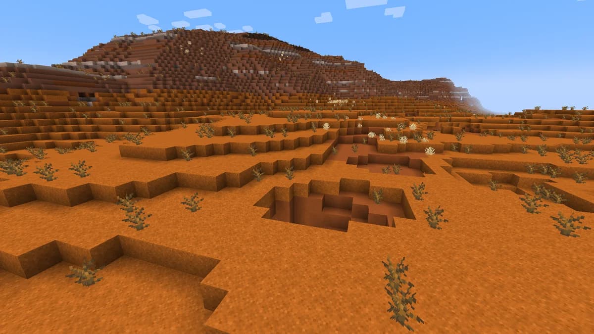 Badlands dans Minecraft