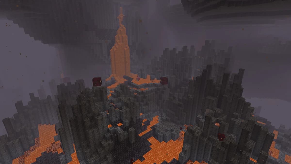 Deltas de basalte dans Minecraft