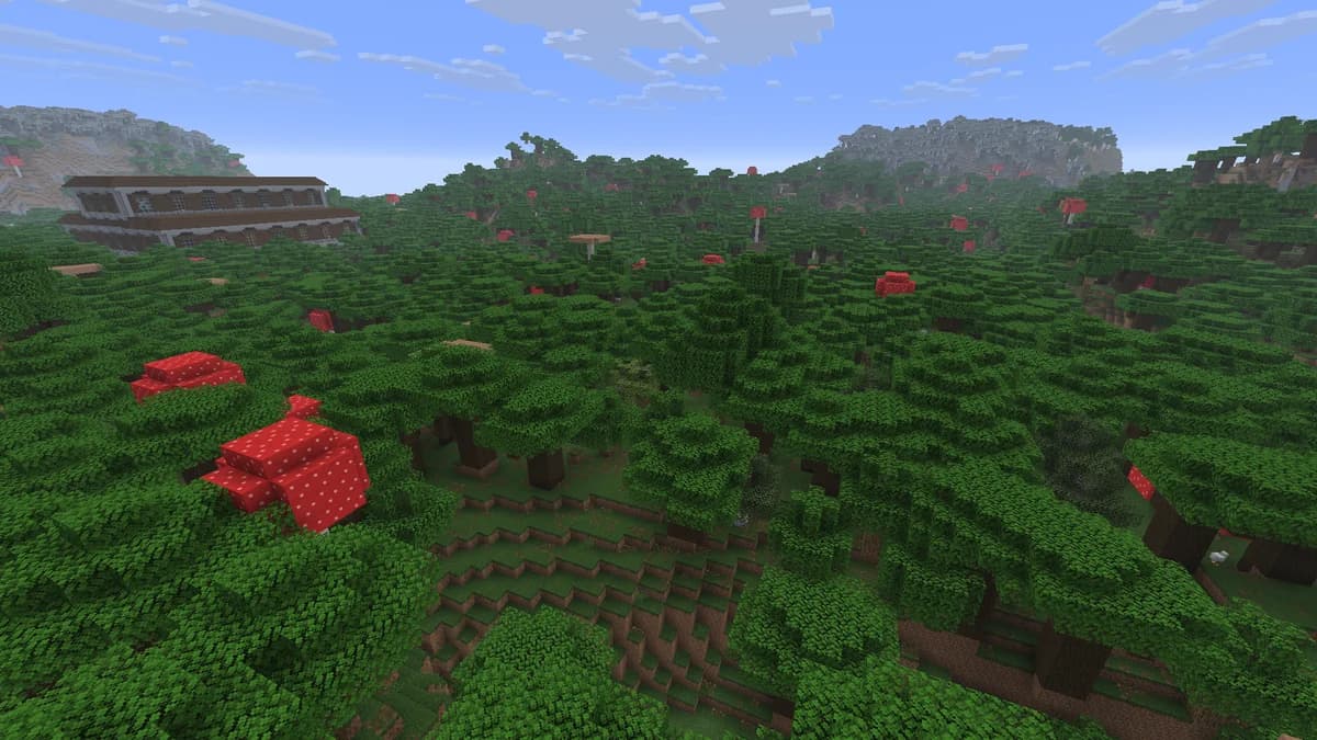 Forêt sombre dans Minecraft