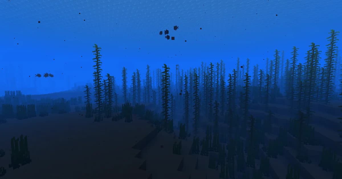 Océan tiède profond dans Minecraft