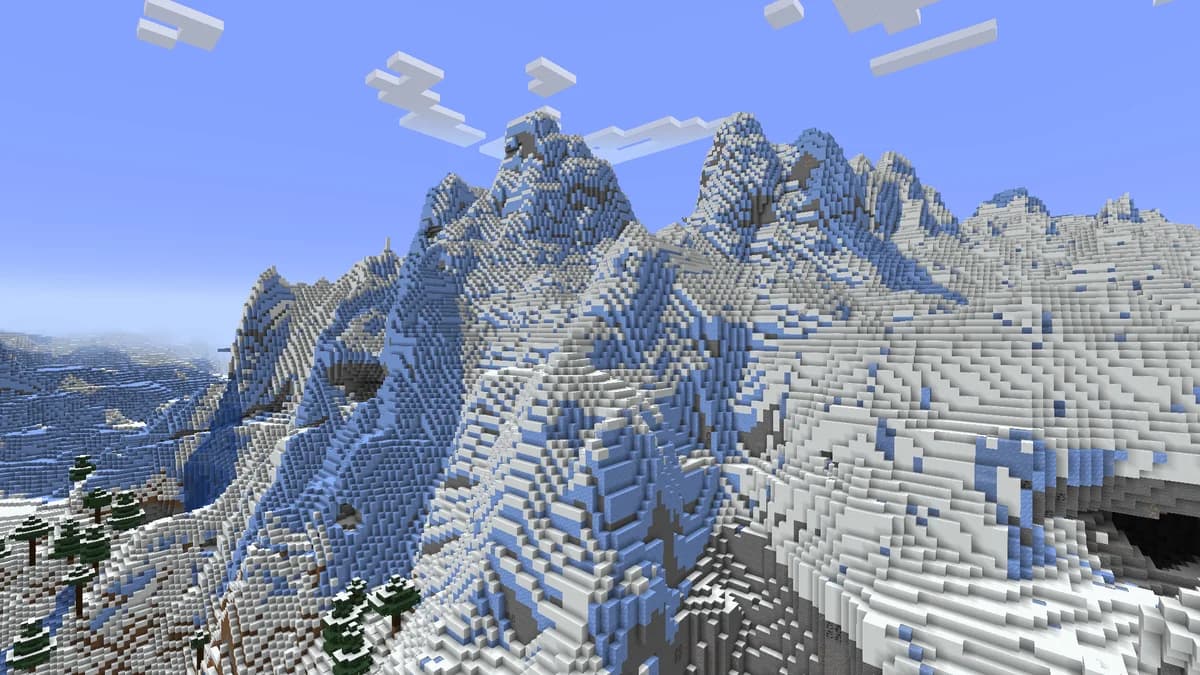 Pics gelés dans Minecraft