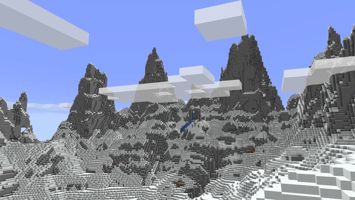 Pics dentelés dans Minecraft