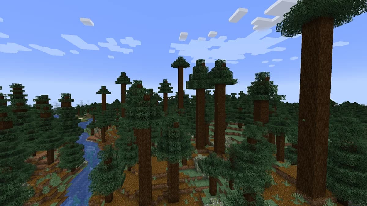 Taïga ancienne de pins dans Minecraft
