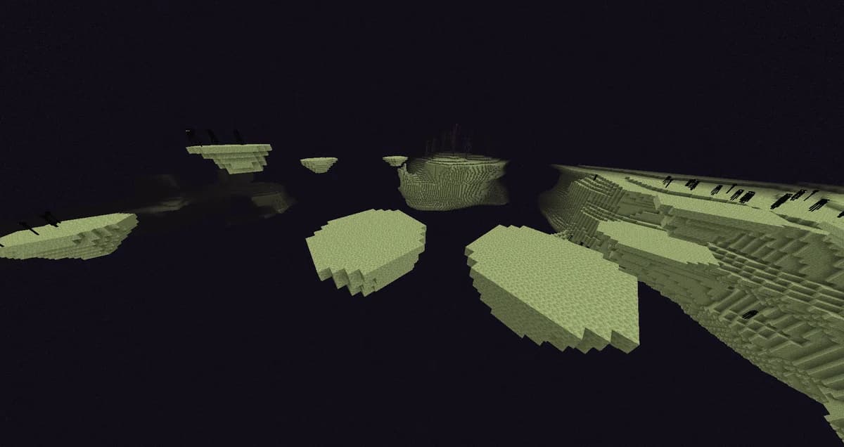 Petites îles de l’End dans Minecraft