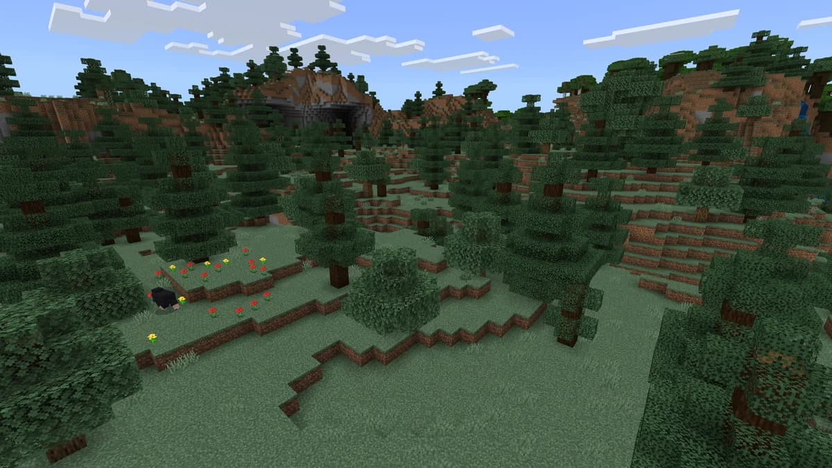 Forêt venteuse dans Minecraft