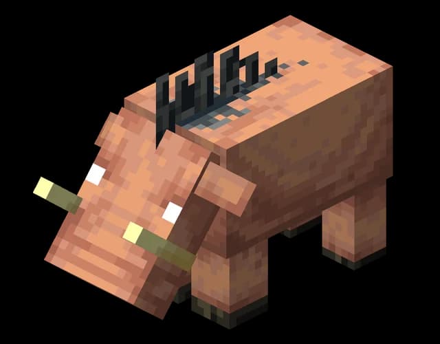 Hoglin dans Minecraft