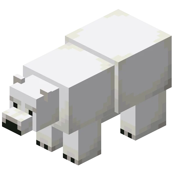 Ours blanc dans Minecraft
