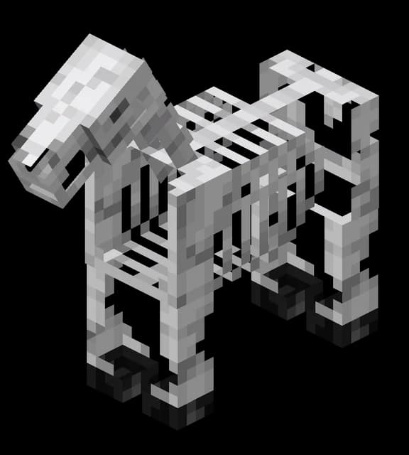 Cheval-squelette dans Minecraft