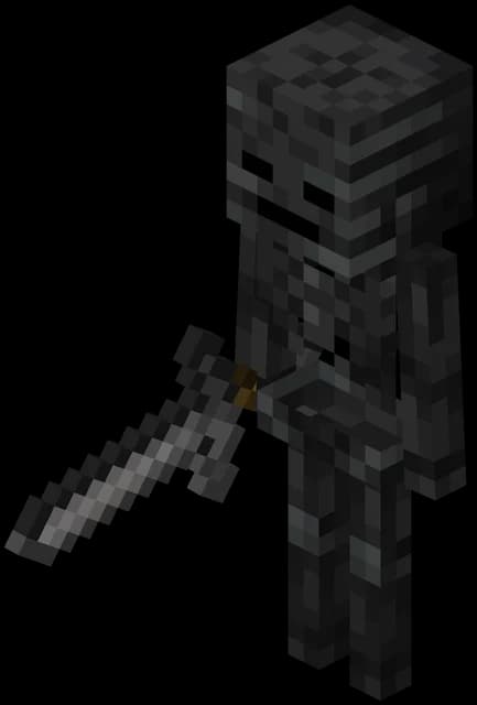 Wither squelette dans Minecraft