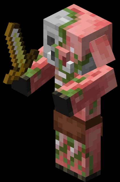 Piglin zombifié dans Minecraft