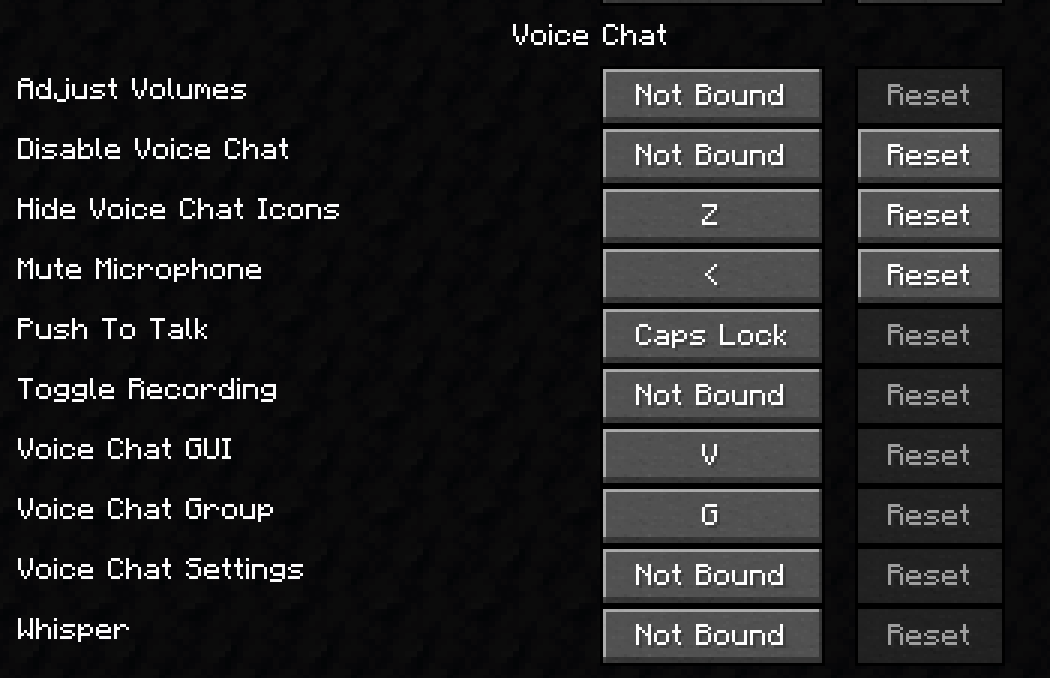 Assignation Touches Voice Chat