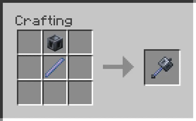 Crafting Mace Minecraft 1.21