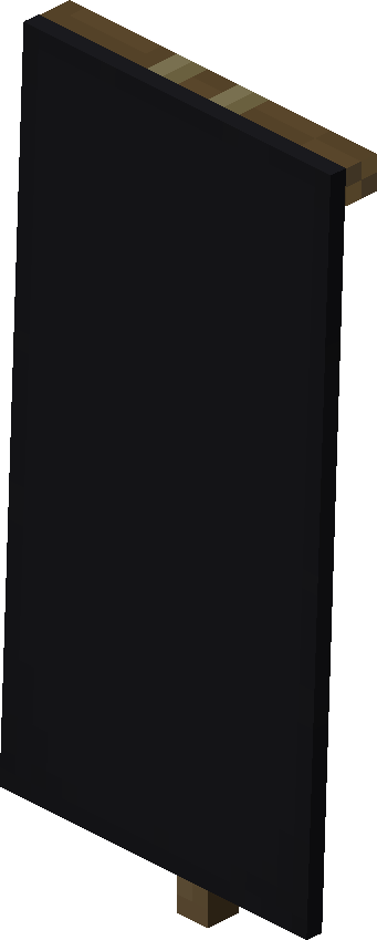 Bannière noire Minecraft