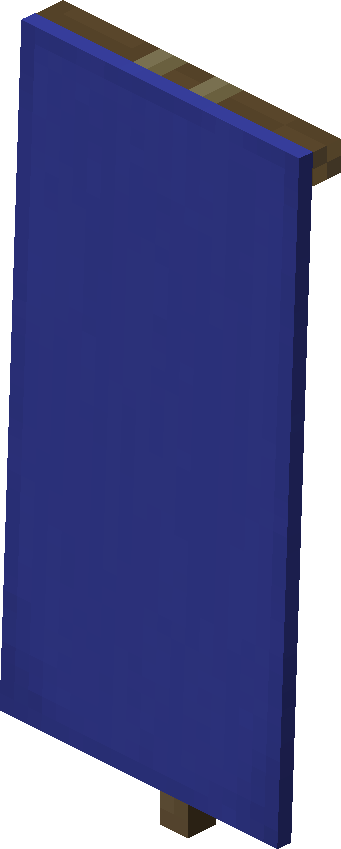 Bannière bleue Minecraft