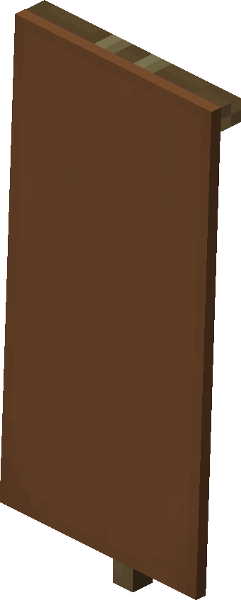 Bannière brune Minecraft