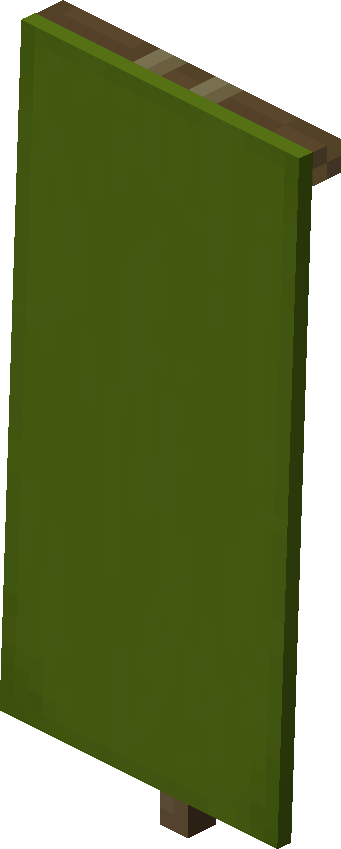 Bannière verte Minecraft