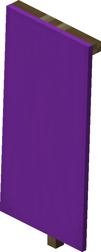 Bannière violette Minecraft