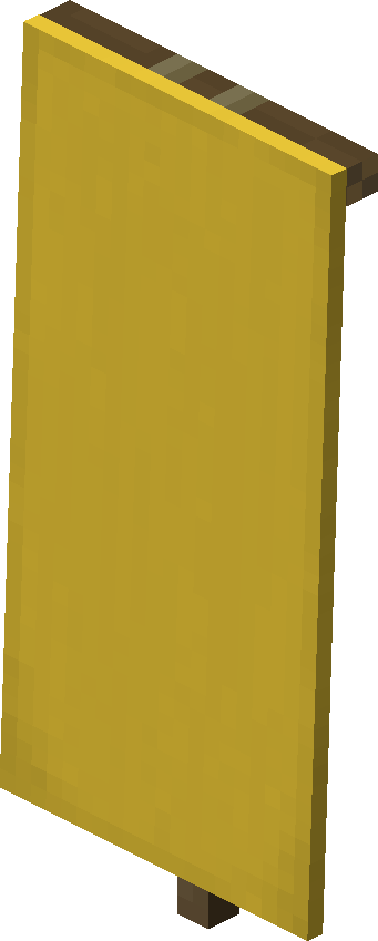 Bannière jaune Minecraft