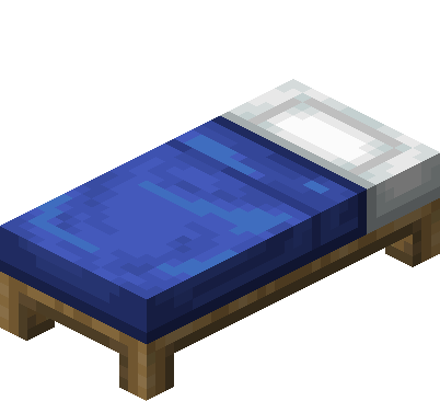 Lit bleu Minecraft