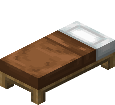 Lit brun Minecraft
