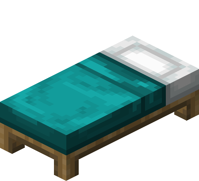 Lit cyan Minecraft