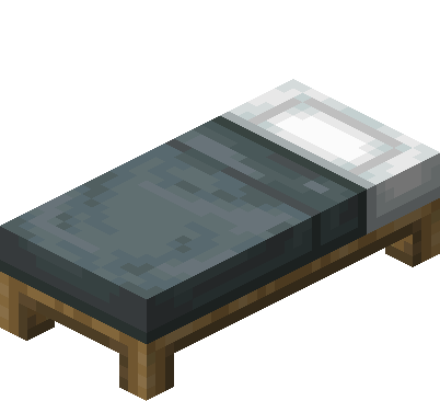 Lit gris Minecraft