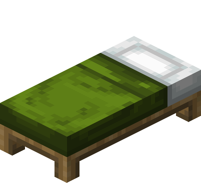 Lit vert Minecraft