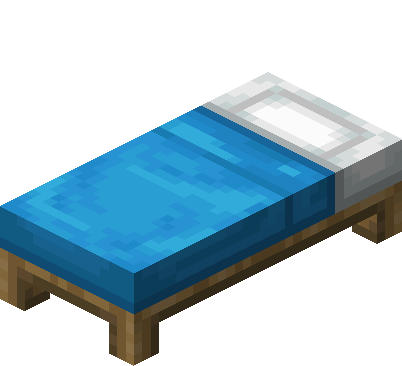 Lit bleu clair Minecraft
