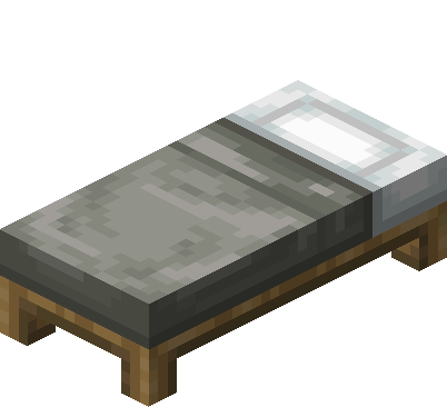 Lit gris clair Minecraft