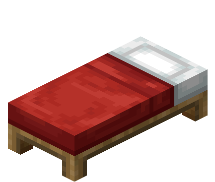 Lit rouge Minecraft