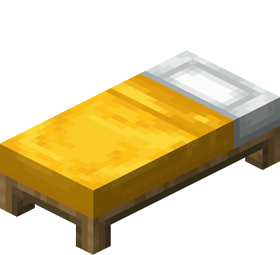 Lit jaune Minecraft