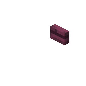 Bouton carmin Minecraft