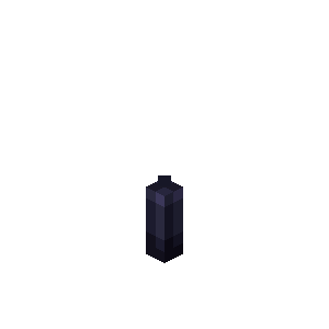 Bougie noire Minecraft