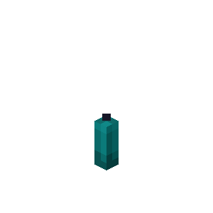 Bougie cyan Minecraft