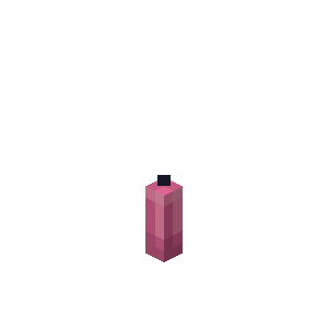 Bougie rose Minecraft
