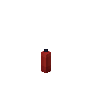 Bougie rouge Minecraft