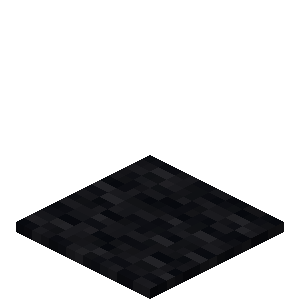 Tapis noir Minecraft