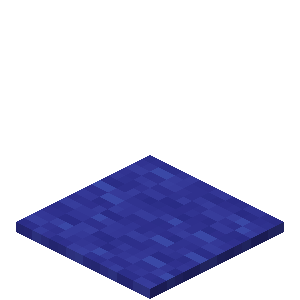 Tapis bleu Minecraft
