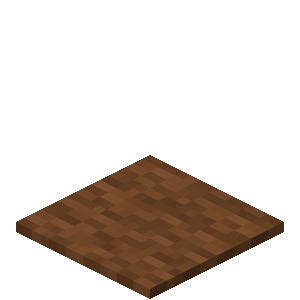 Tapis brun Minecraft