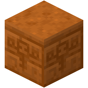 Grès rouge sculpté Minecraft
