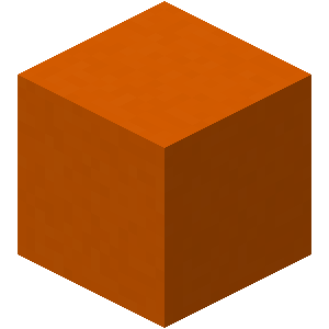 Béton orange Minecraft