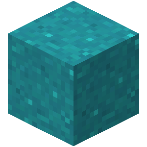 Béton en poudre cyan Minecraft