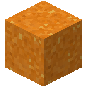 Béton en poudre orange Minecraft