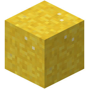 Béton en poudre jaune Minecraft