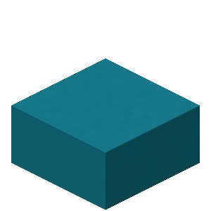 Dalle de béton cyan Minecraft