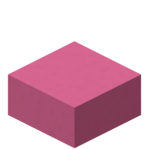 Dalle de béton rose Minecraft