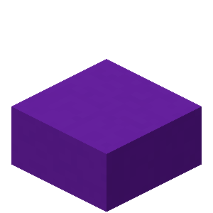 Dalle de béton violet Minecraft
